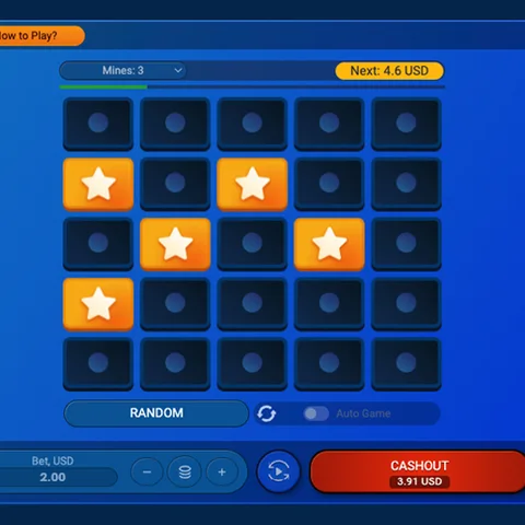 Mines, Juegos instantáneos
